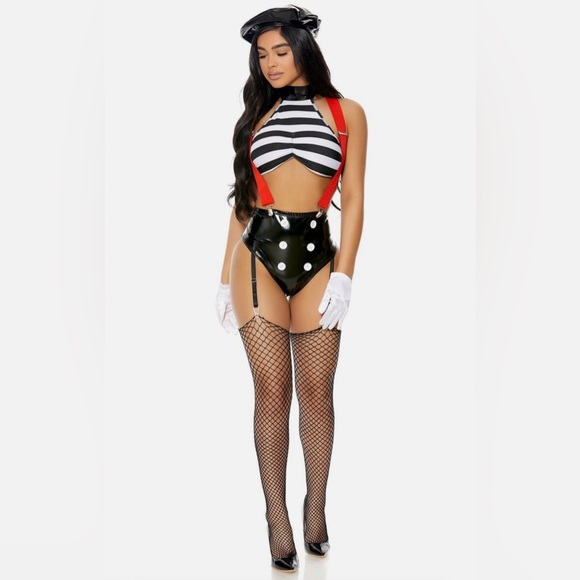 Fashion nova - Speechless Sexy Mime Costume - Picture 4 of 9